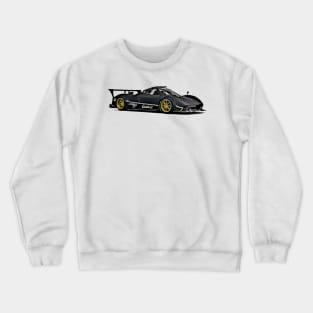 Pagani Zonda R Supercar Racing Cartoon Crewneck Sweatshirt